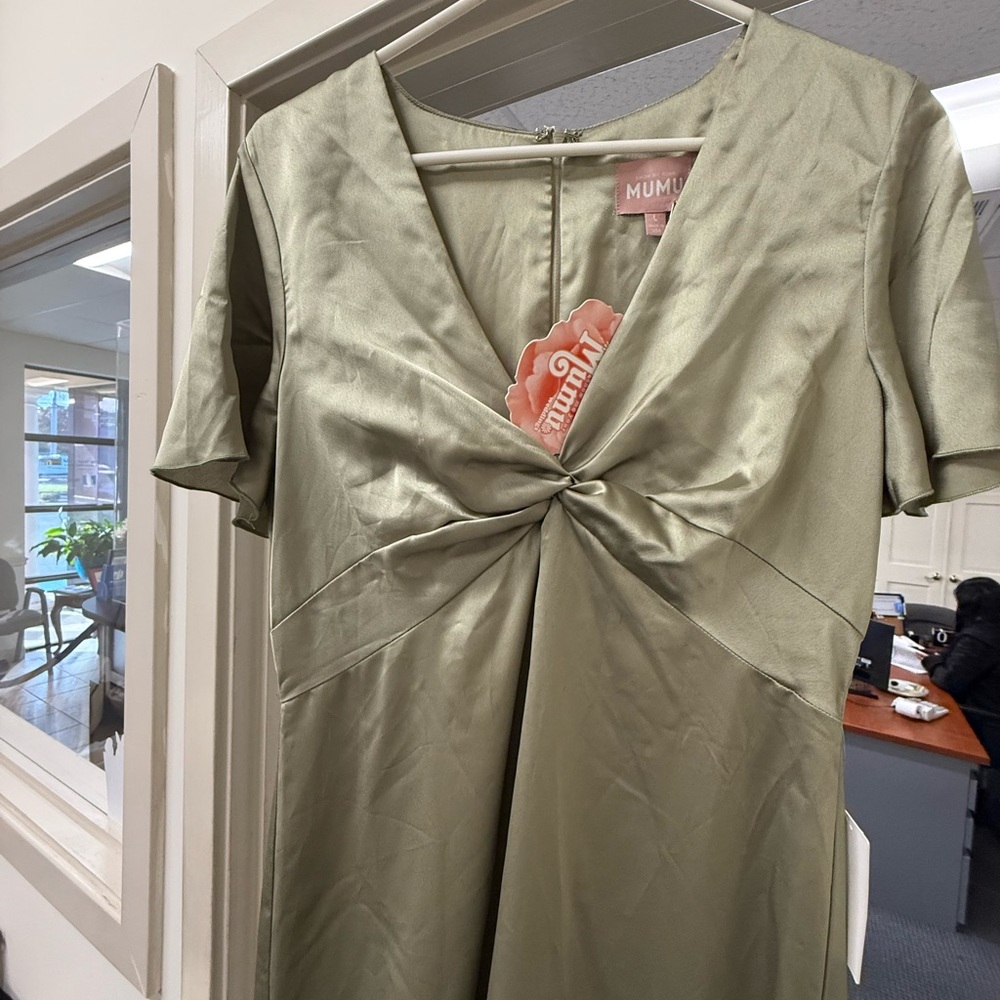 Show Me Your MuMu Sage Green Maxi Dress - Picture 3 of 5